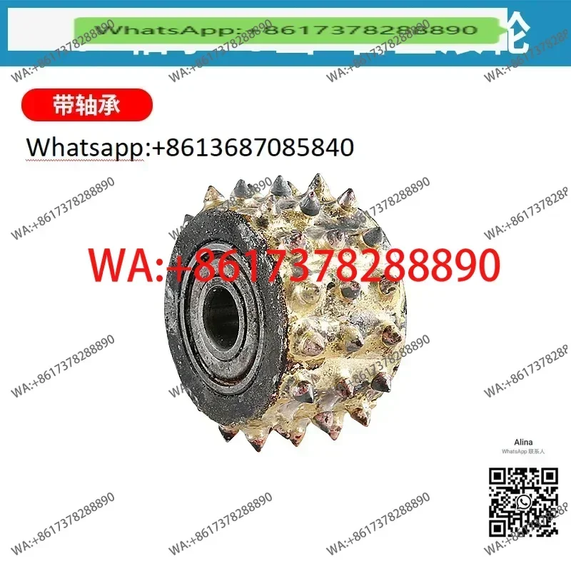Stone Plate Processing Bush Hammered Alloy Wheel  201 bearing 45 tooth roller [with bearing]