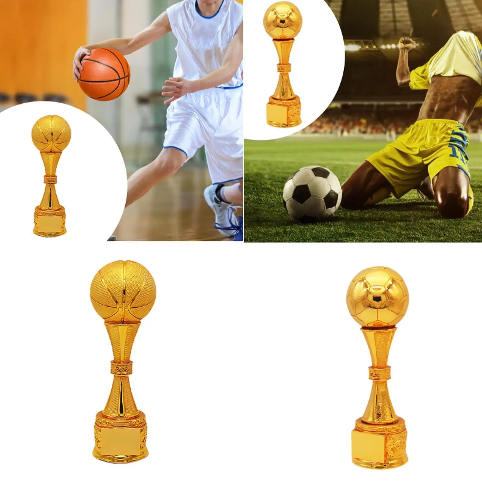 スポーツトロフィー樹脂学校テーブルオーナメントファンギフト報酬参加チームワーク賞リーグマッチトロフィーゴールド賞トロフィー