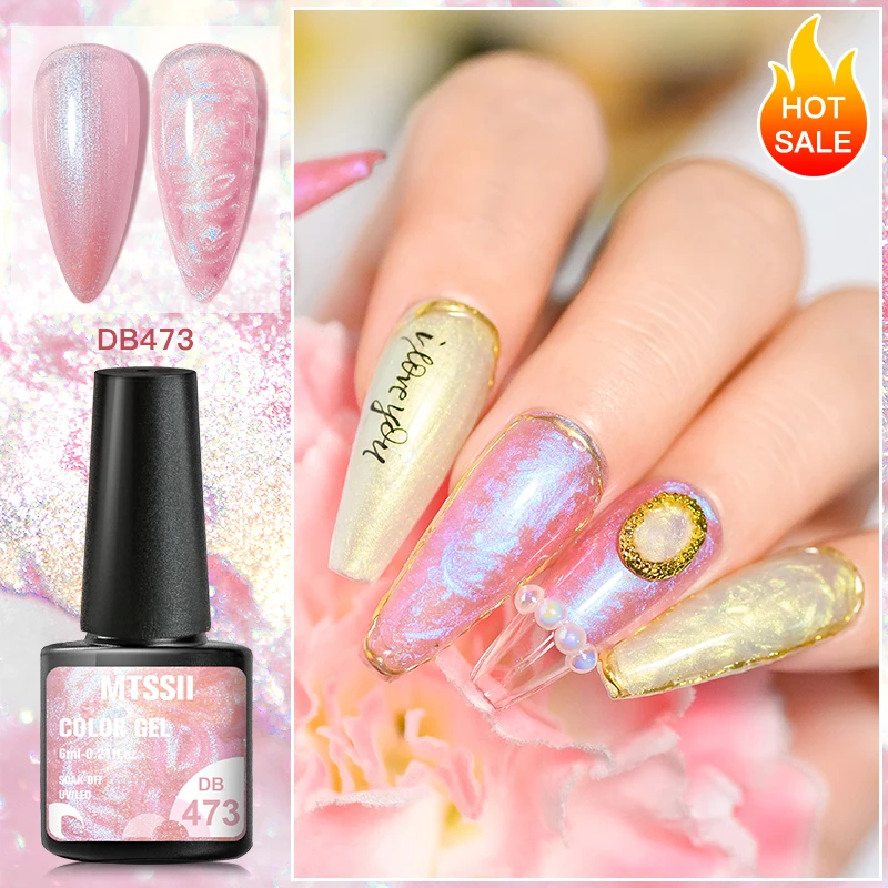 Mtssii Draad Shell Gel Nagellak Semi-Permanente Vernis UV Gel Base Top Coat Voor Nagels Polish Gel DIY Parel nagel Glitter Gel