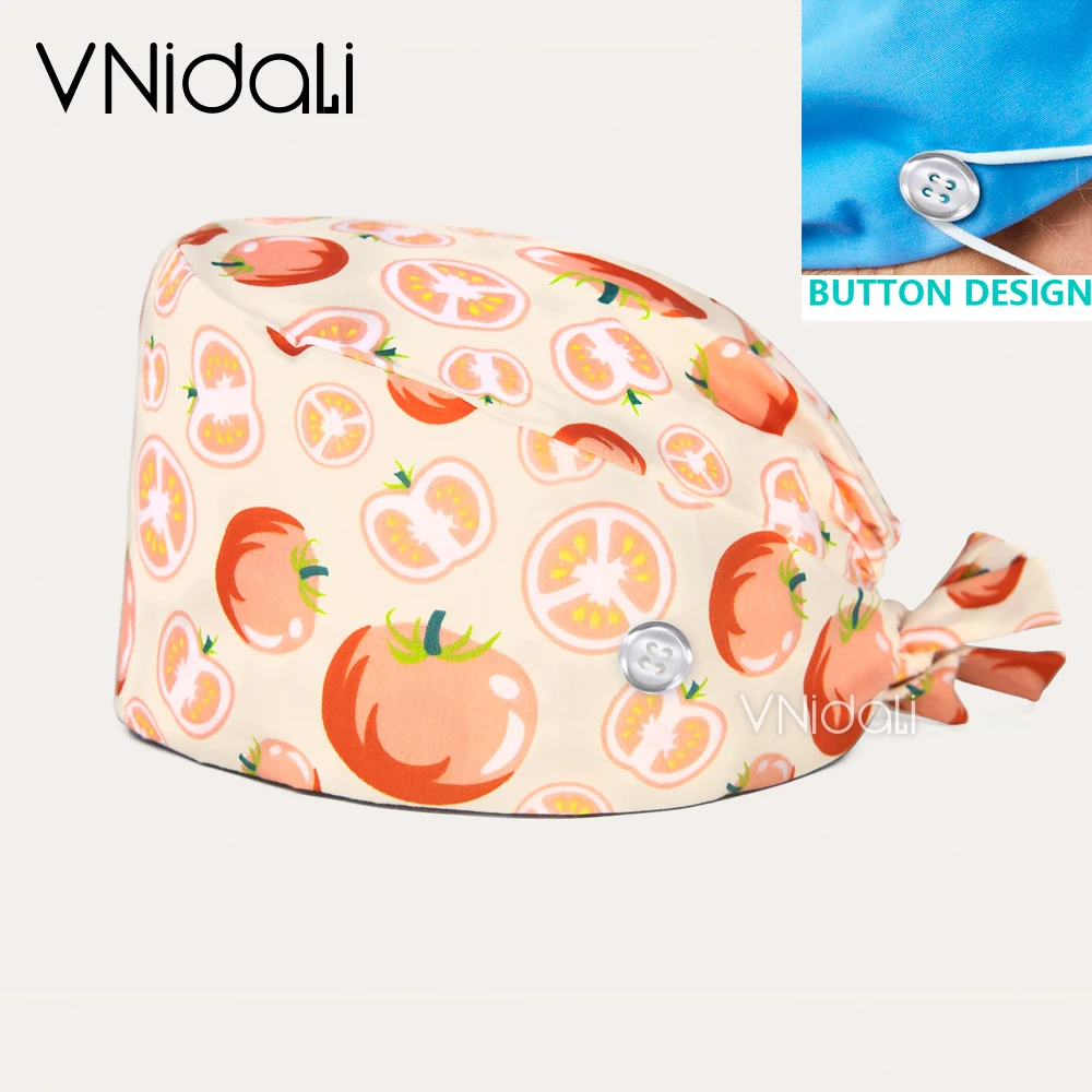 Unisex Printing Innerlijke Sport Handdoek Spa Hoed Tandheelkundige Kliniek Verpleging Cap Lab Werk Cap Verpleging Hoed Verpleegster Uniform Accesorios Medicos