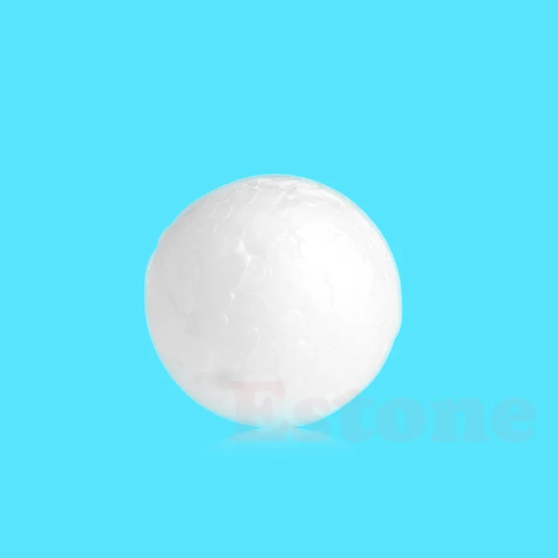 Bola Busa Putih Bola Busa Bulat Styrofoam Polistirena Halus untuk Dekorasi Proyek Sekolah Ornamen Kerajinan Seni DIY