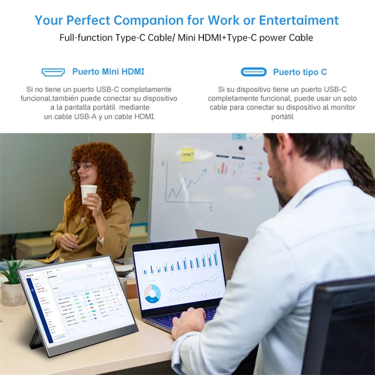 Display portatile Hdr con schermo 4k da 15,6 pollici Tipo-c Hd-mi portatile