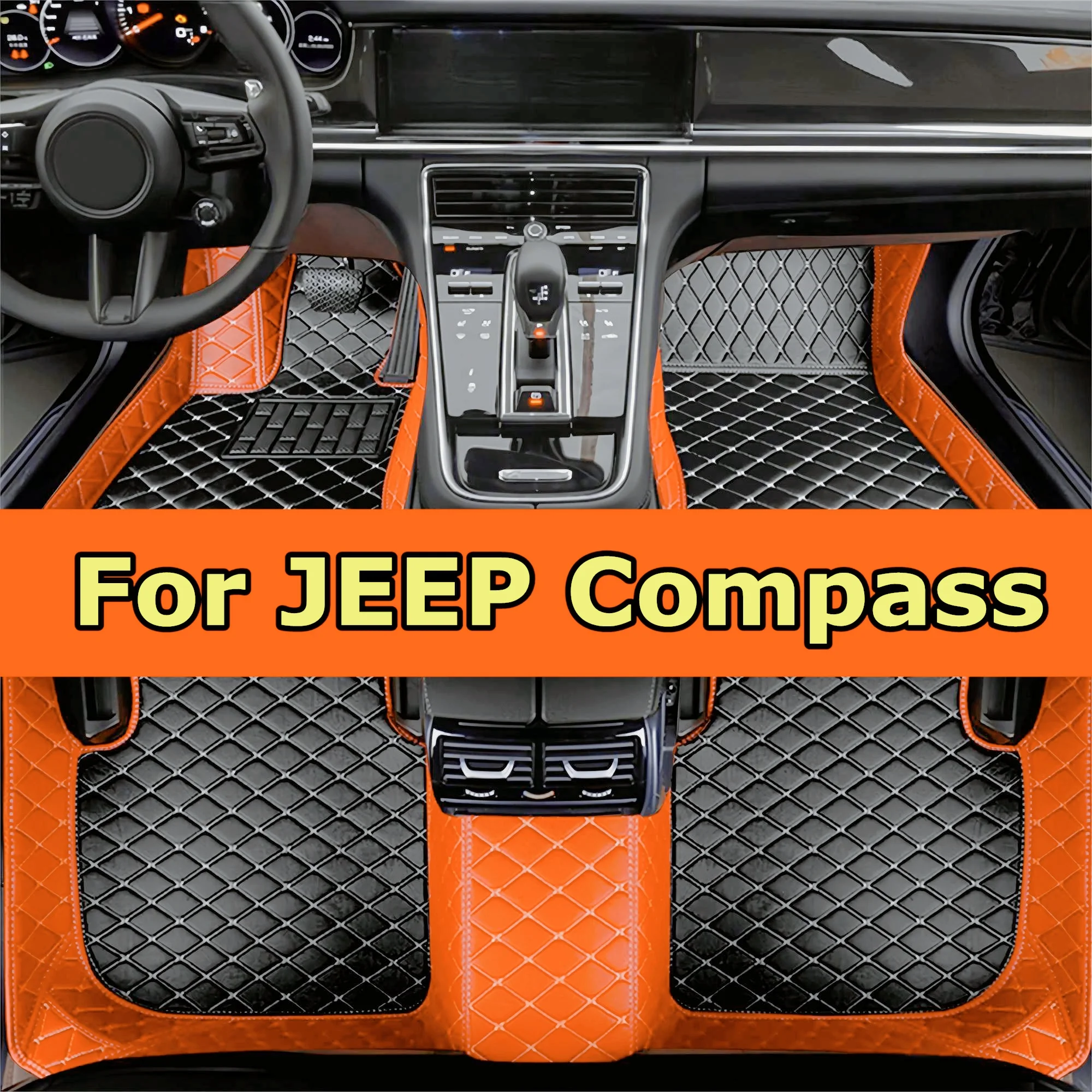 

Cars Mats Carpets for JEEP Compass 2011 2012 2013 2014 2015 2016 Full Set Car Floor Mats Leather Floor Mats Car Accessories