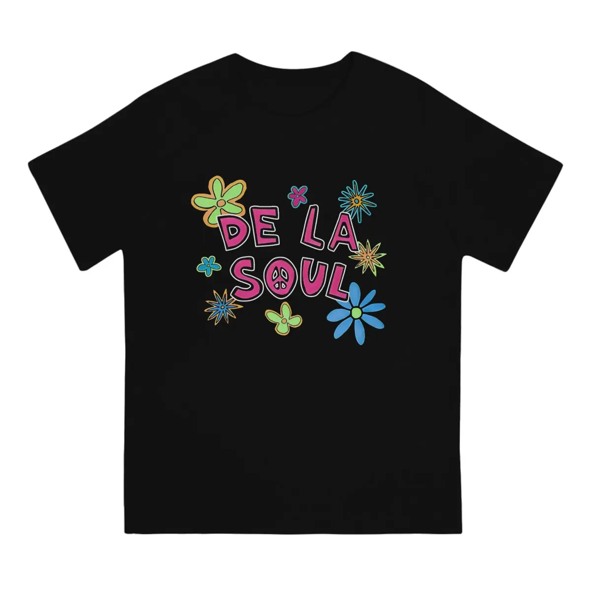 De La Soul Man TShirt Flower Individuality T Shirt Original Streetwear Hipster