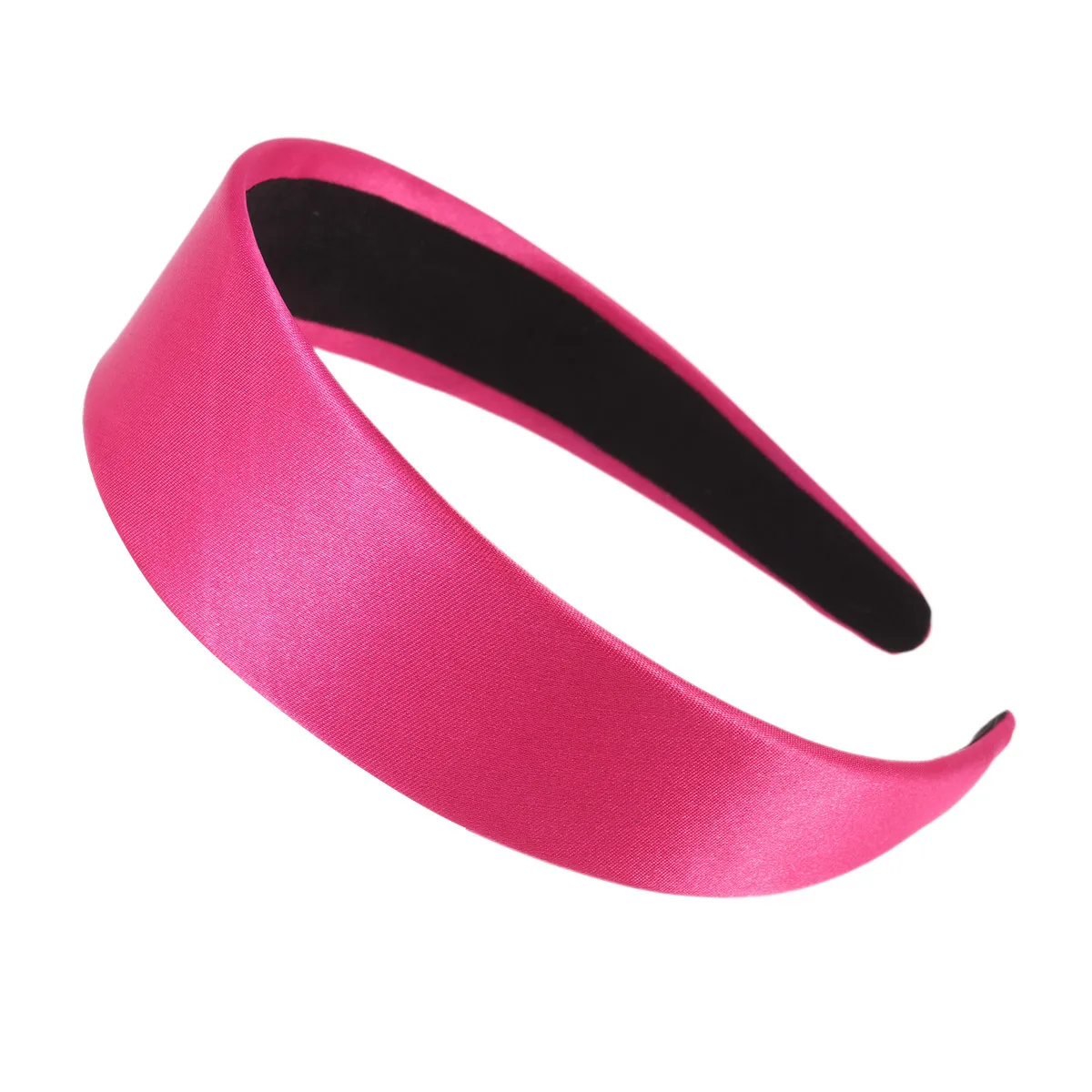 

Purple Satin Wide Brim Headband for Women Elegant Hair Band Fashion Solid Color Headdress Creative Hair Hoops Accessory 2 Pcs