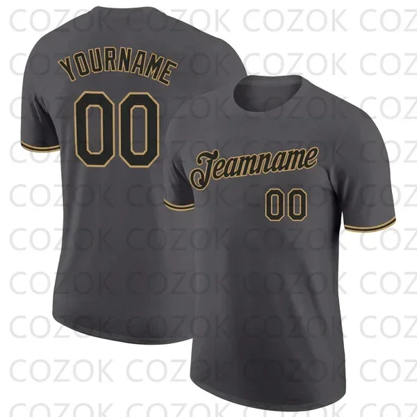 Custome Gray Color Style Football Jerseys for Men Women Unisex Football Short Sleeves Athletic Tee Shirts