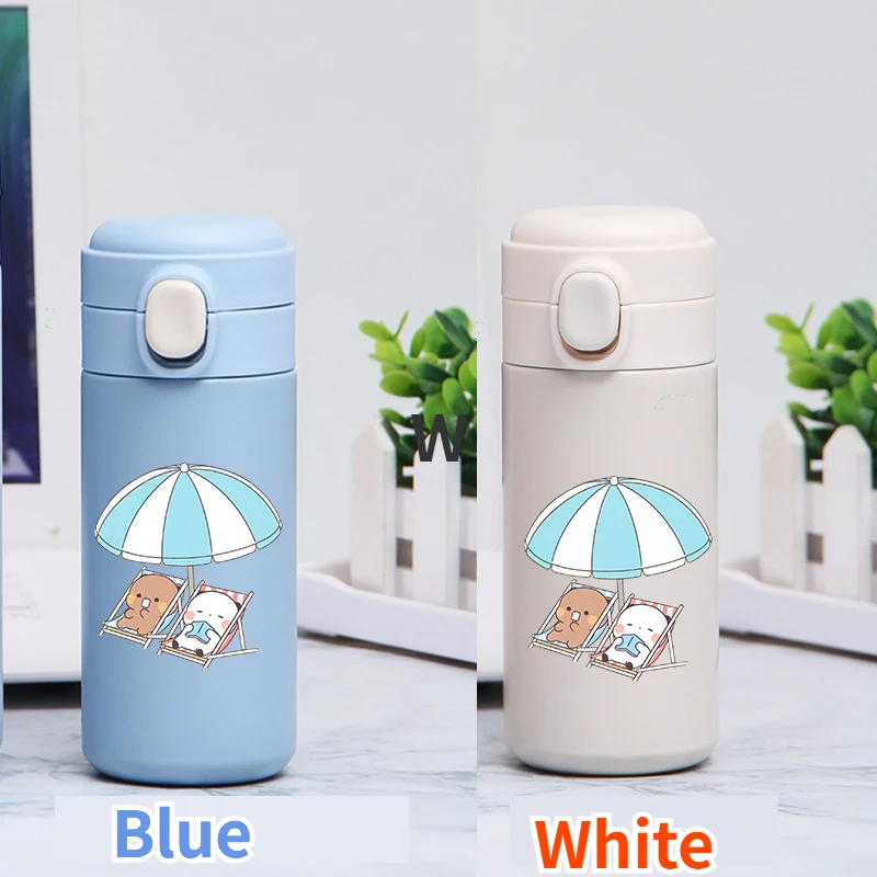 320ml Cute Expression Packag Bubu Yier Panda Bear Portable Flip-top Thermos Cup Couple Water Bottle Children Drinking Cup Gift