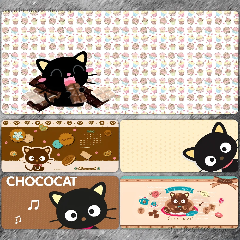 Cute Chococat Sanrio Mousepad Large Keyboard Desk Mat Gaming Mouse Pad LockEdge Non-slip Mat