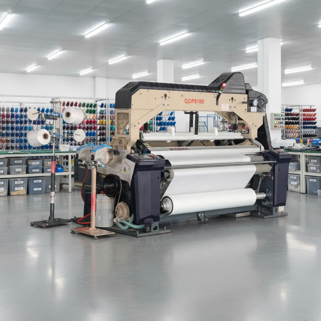 2026 High Quality  Qingdao Direct Sales Heavy Fabric Weaving Water Power Jet Loom With Electronic Cam Shedding
