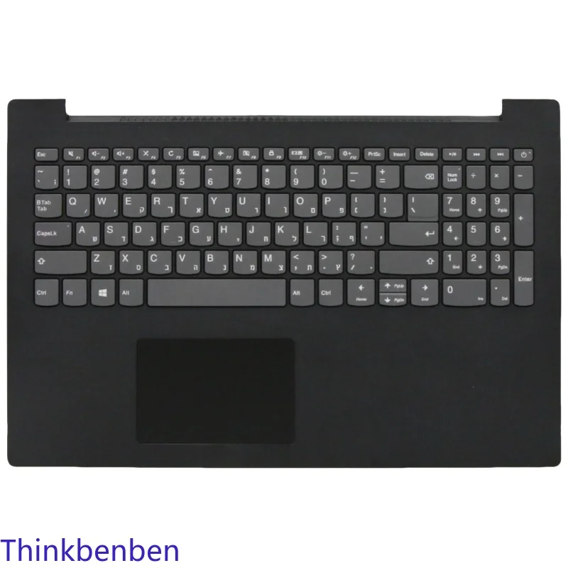 

HB Hebrew IL Israel Keyboard Upper Case Palmrest Shell Cover For Lenovo Ideapad V145 15AST 330C 15IKB 130 15 Laptop 5CB0T25474