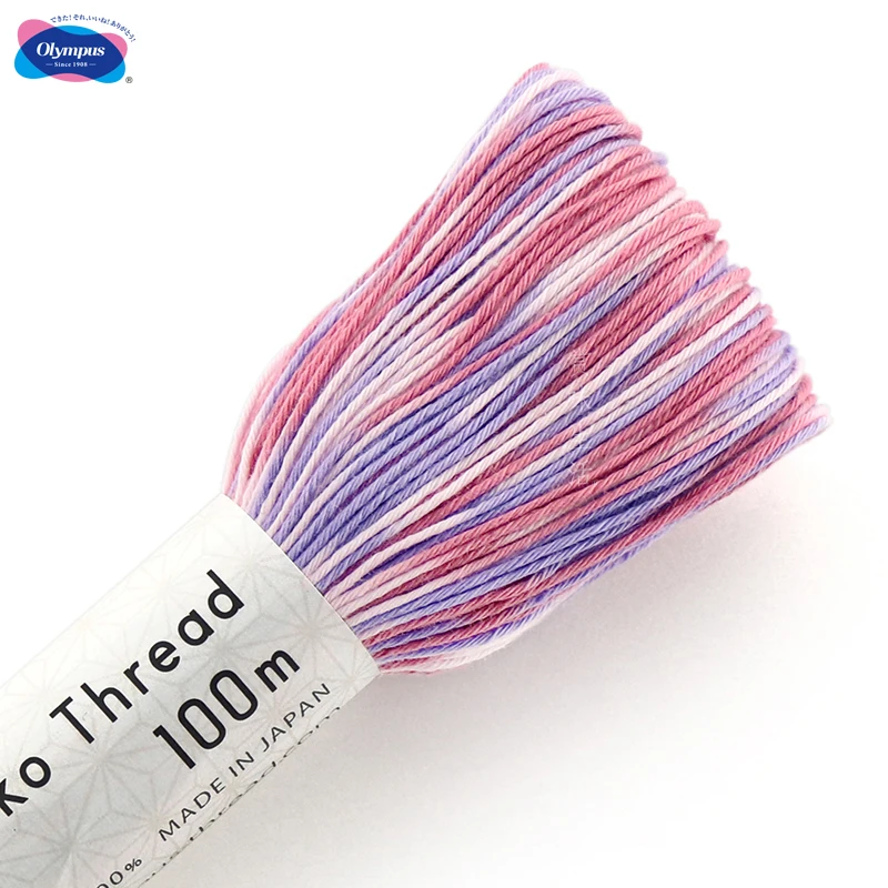 

Japan Imported Olympus Segment Dye Gradual Change Color Pure Cotton Hand Embroidery Embroidery Thread 6 Shares 100/piece