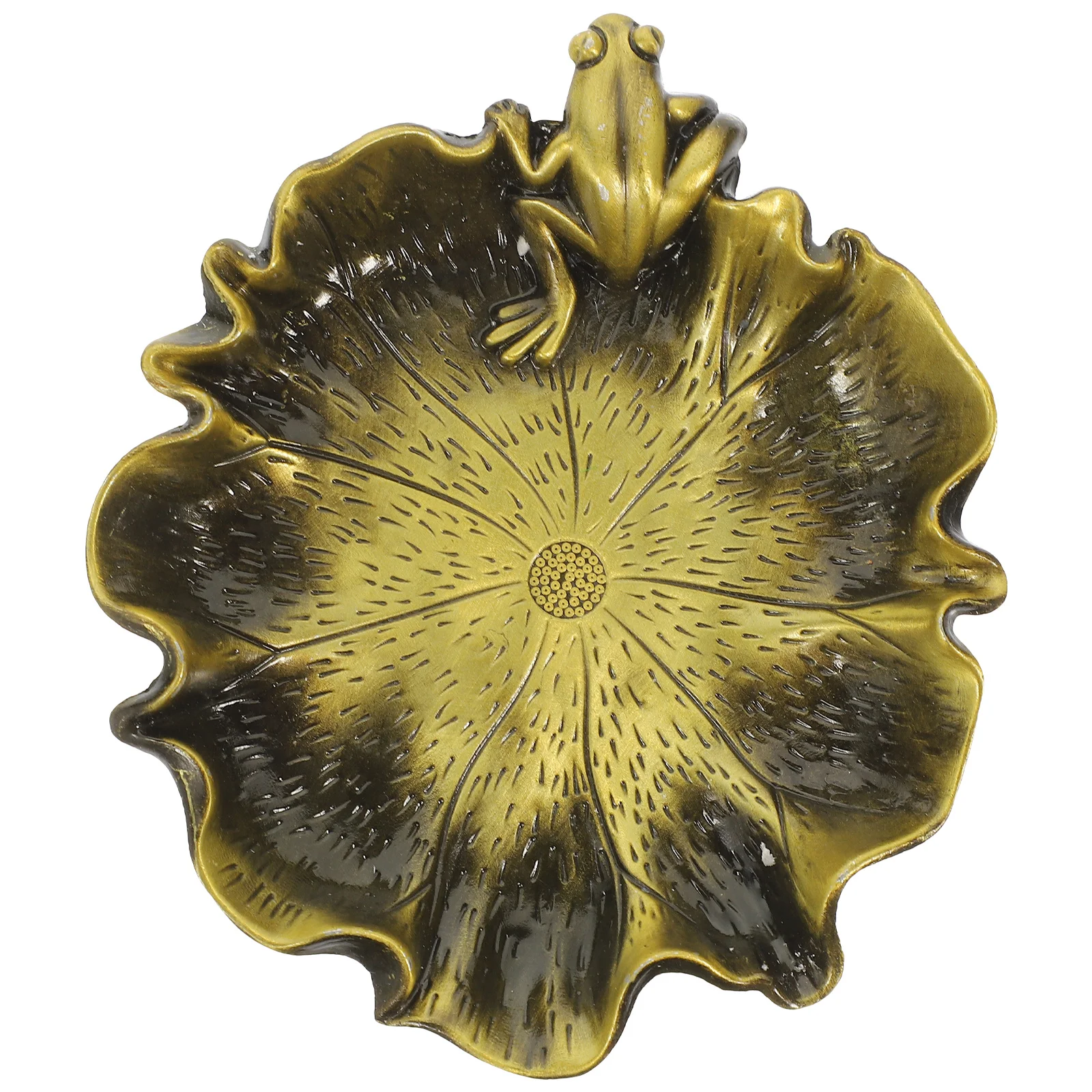 

Frog Metal Ink Dish Style Multi-Function Tray For Calligraphy Painting Brush Washing Chinese Culture Desktop Decor