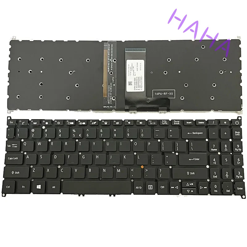 H+US/Backlight/Keyboard For Acer Aspire A515-43 43G 44 44G 45 45G 46 52 56 Aspire A315-23 55 S50-51 series Black Color