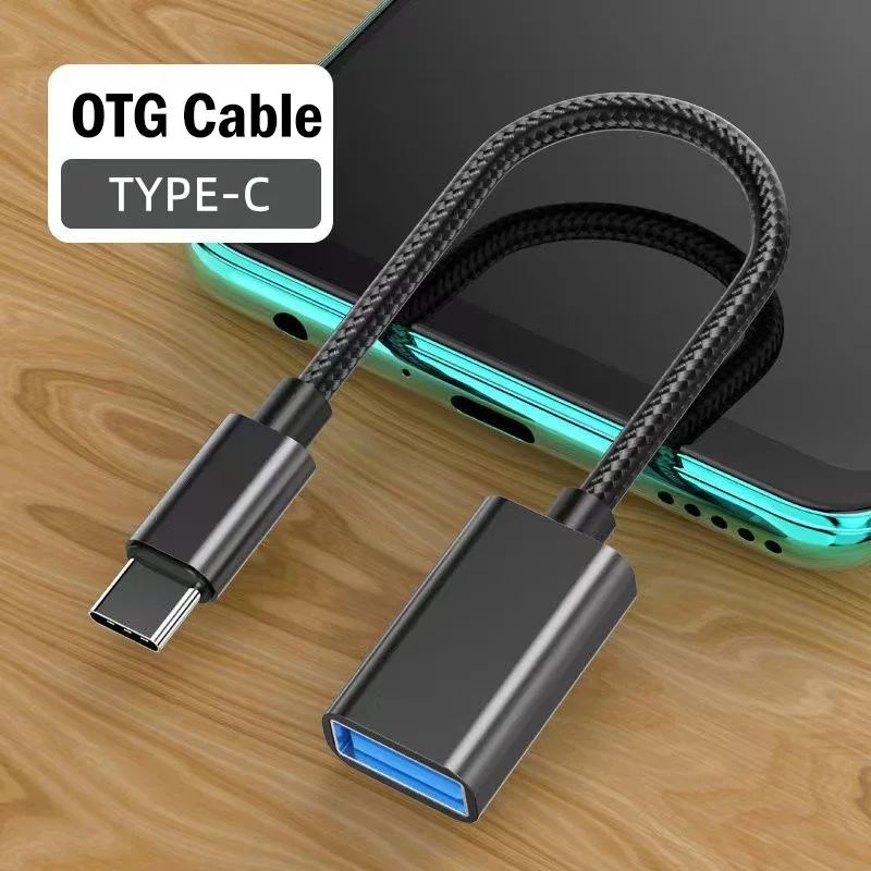 USB Type-C OTG Cable for Xiaomi 14 13 12T 13T Pro/Redmi Note 11 12 13 Pro Plus/Poco M4 M6 X3 X4 X5 X6 F5 F6 Pro USB OTG Adapter