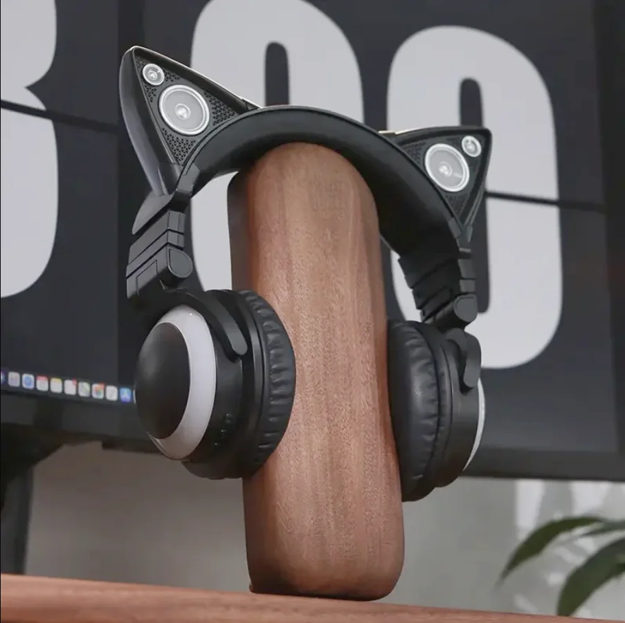 Orignal Brookstone Cat Ears Bluetooth Headphone Anime Animation