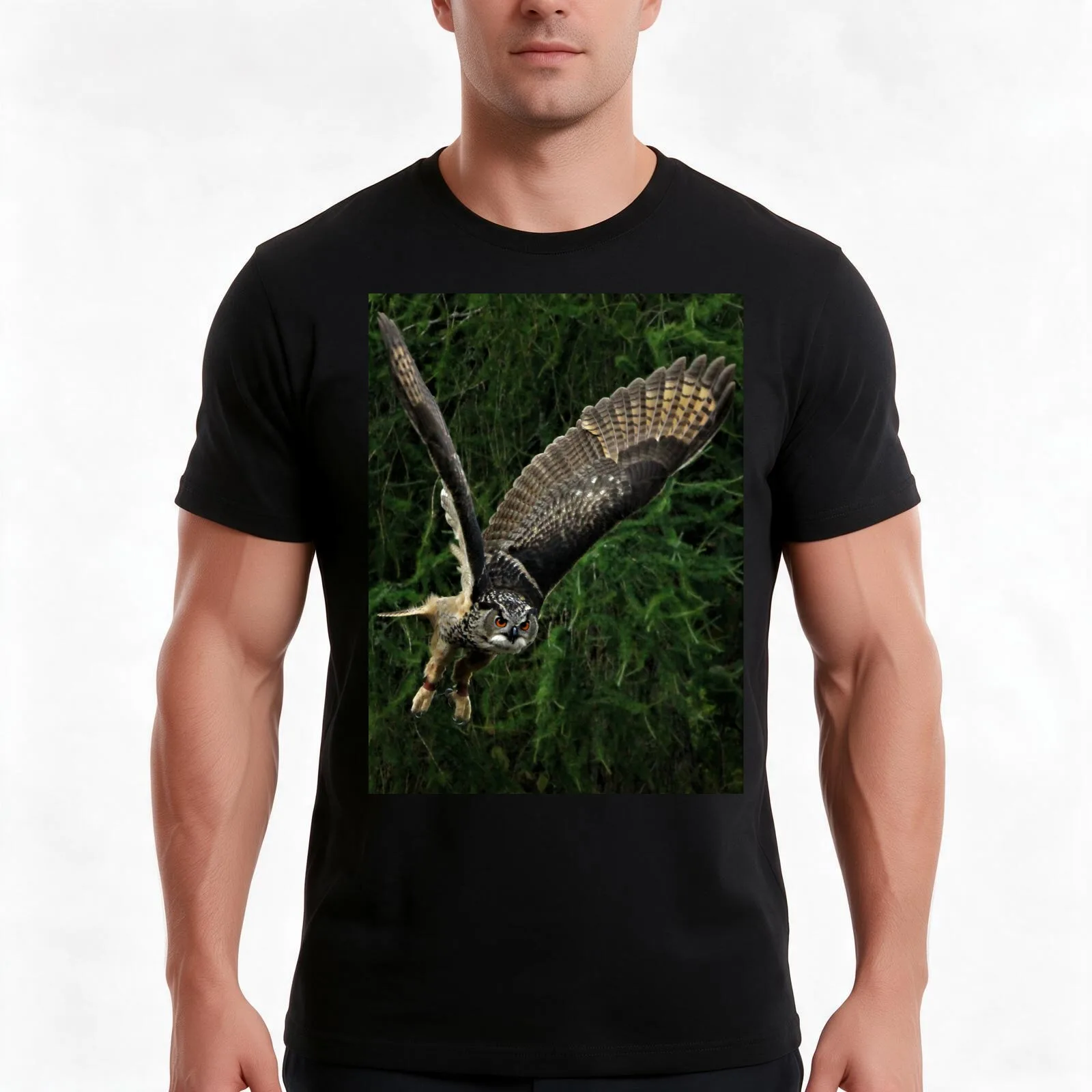 Burrowing Owl T-Shirt Summer Casual Cotton Tee Oversized Streetwear Tops Vintage Graphic Print Loose Fit Short Sleeve