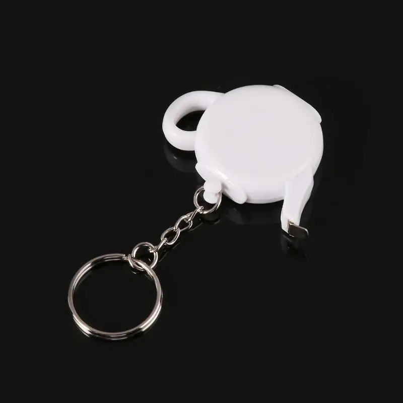 X37E for Creative Mini Steel Tape Measure Portable Keychain Ruler Sewing Decoration
