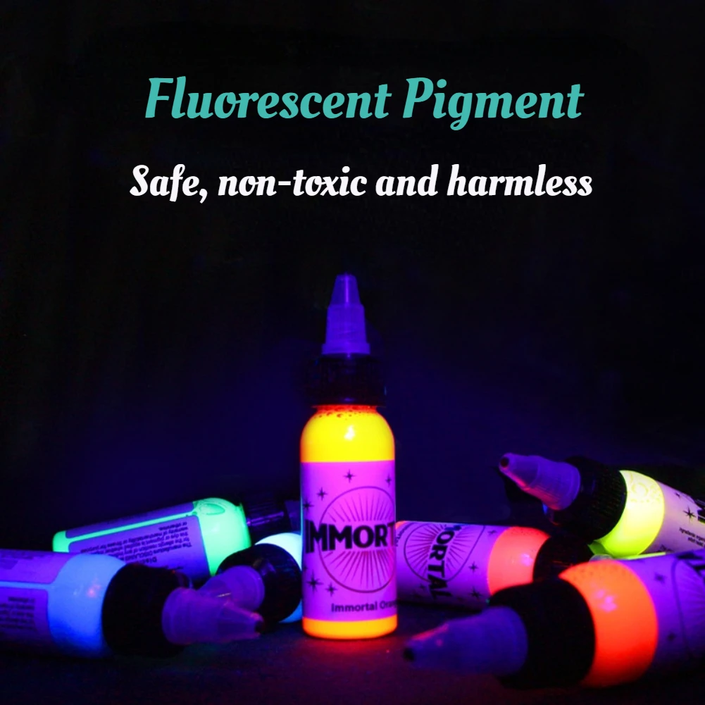 

15ML Purple Light Professional Semi-Permanent Microblading Easy Coloring Body Makeup Inks 8Colors Fluorescent Tattoo Pigment