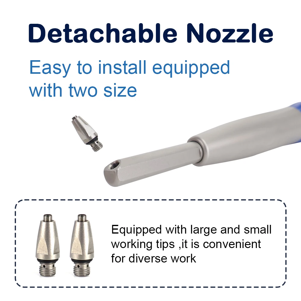 الأسنان 2in1 الألومنيوم أورثو Microblaster رش المياه Microetcher الرملي الألومينا بندقية ربط 2/4 حفرة KV/PTL المقرنة