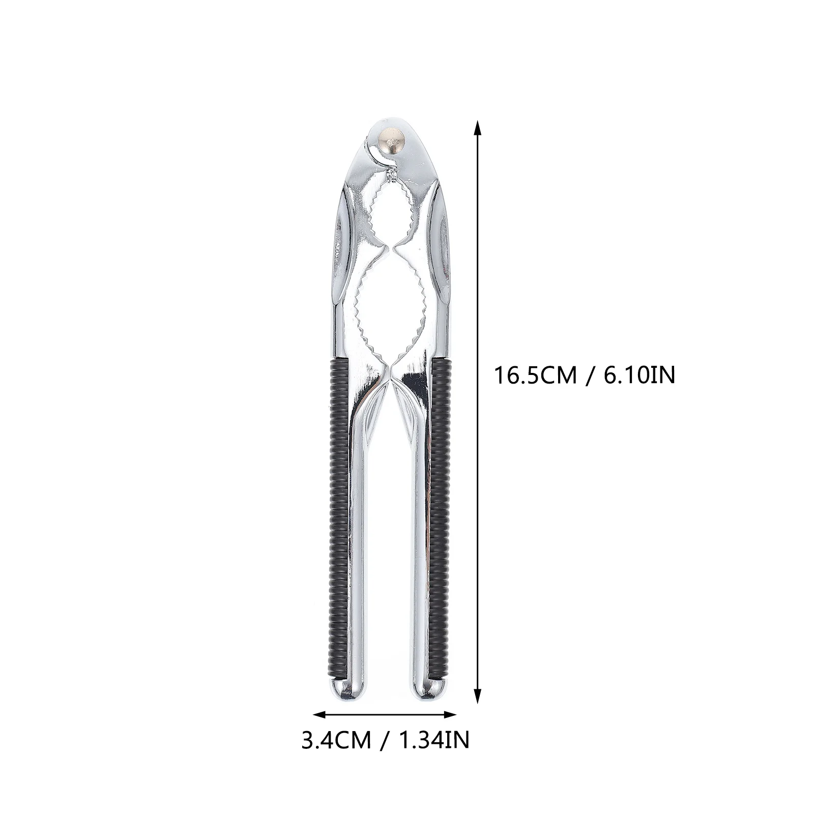 

1pc Stainless Steel Crab Pincer Walnut Opener Multi Purpose Nutcracker Handheld Tong For Nuts Seafood Shells Efficient Opening