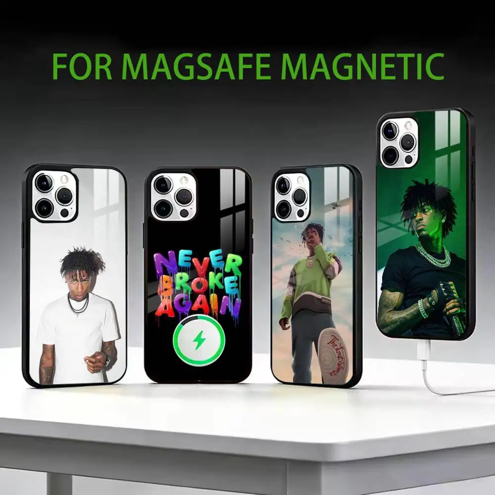 

Rapper YoungBoy Never Broke Again Phone Case For iPhone17,16,15,14,13,12,11 Plus,Pro Max Magnetic For Magsafe Wireless Charging