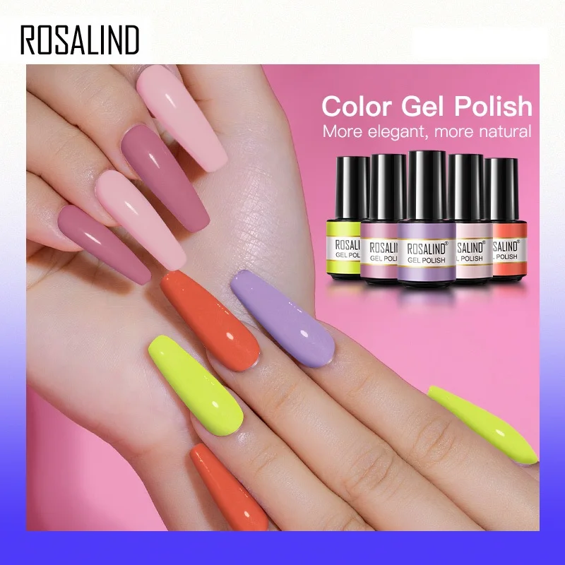 Rosalind Summer Series Nagel Gel politur Hybrid lack Semi Permanent Nail Art Top Base Matt lack UV Gel Nagellack einweichen