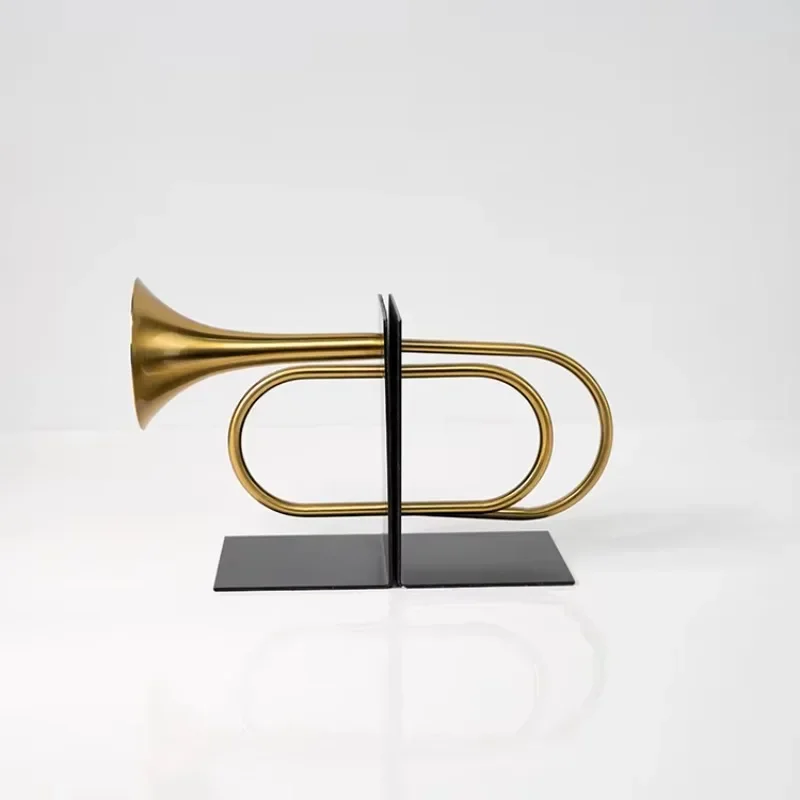 

Новые золотые подставки для книг, кабинет, офисные металлические украшения, домашний декор, украшение для книги с рогом