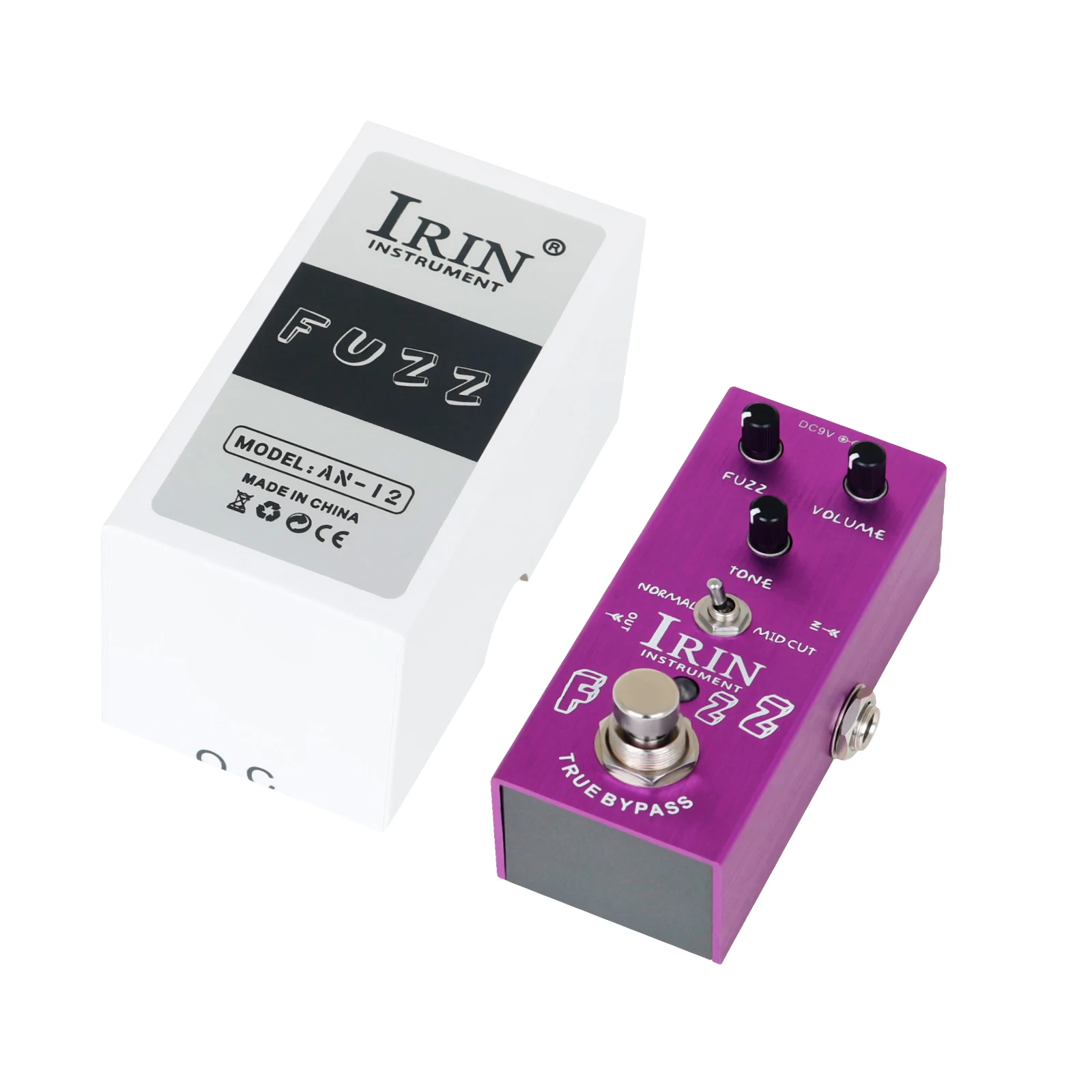 IRIN AN-12 Electric Guitar Fuzzy Effects Pedal 3 Knobs True Bypass Electric Guitar Effects Mini Effects Guitar Parts Accessories