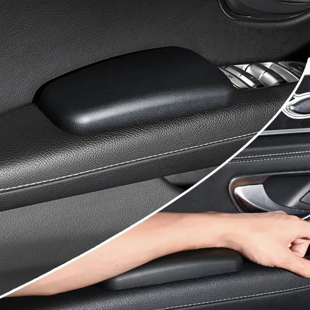 Pu レザー車の膝当てパッドソフトファッション自動アームレストパッド人間工学に基づいたデザイン耐久性のある中央コンソール側保護パッド