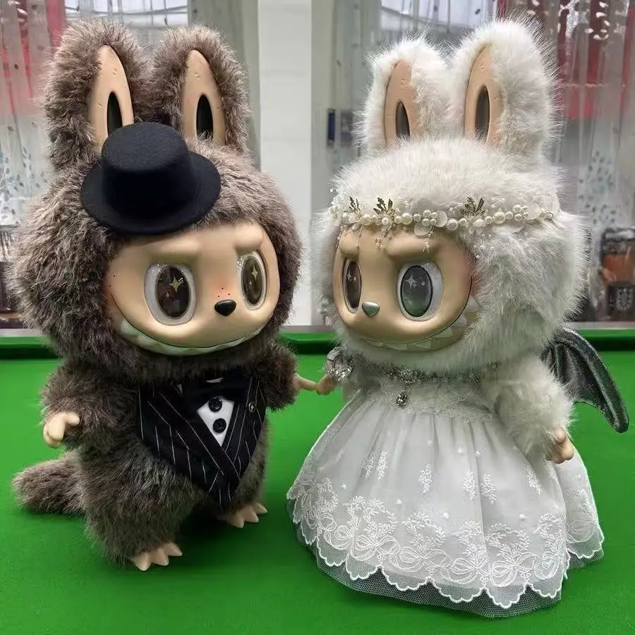 For 58cm Labubu Doll Wedding Clothes Set luxury Cute design Zimomo Advanced clothes designer labubu senior fashion brand Gift