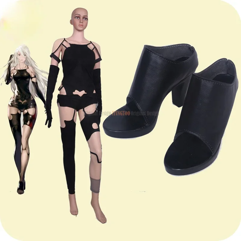 

NieR:Automata YoRHa Type A No.2 Anime Characters Shoe Cosplay Shoes Boots Party Costume Prop