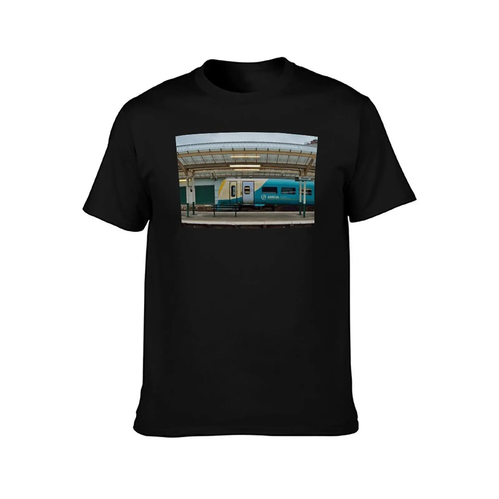 Class 175 at Chester station T-Shirt Large Size Breathable Tee T-Shirt