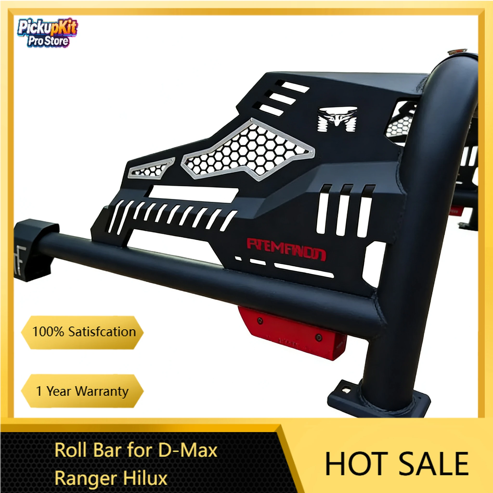

New Universal 4x4 Heavy Duty Steel Roll Bar with Adjustable Rack for D-Max Ranger Hilux