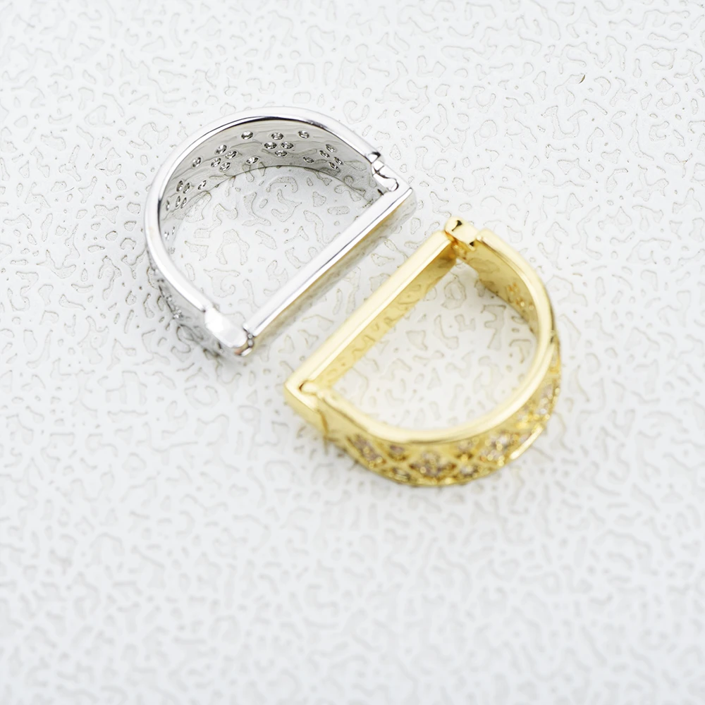 ICEYY pinces à cravate polyvalent losange anneau de cravate pour homme luxe Zircon incrusté boucle anneau de mariage affaires hommes bijoux accessoires