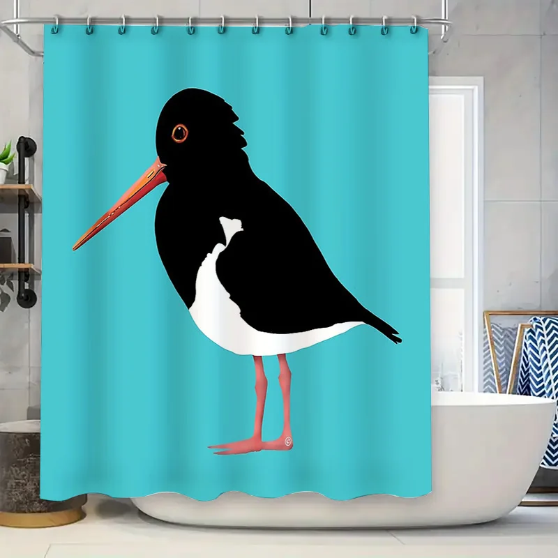 

Занавеска для ванной комнаты с узором морских птиц, занавеска для душа, водостойкая природа, декор с птицами, домашний текстиль, художественный дизайн, современный стиль, домашний декабрь