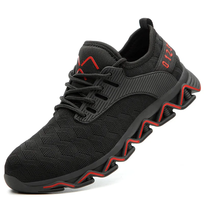 Anti-smashing and Anti-piercing Breathable Soft-soled Steel Baotou Protects Work Shoes