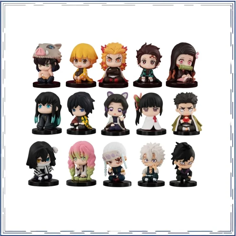 BANDAI Anime Demon Slayer Gashapon Kamado Tanjirou Kamado Nezuko Iguro Obanai Christmas Gifts Genuine Action Figure Model Toys