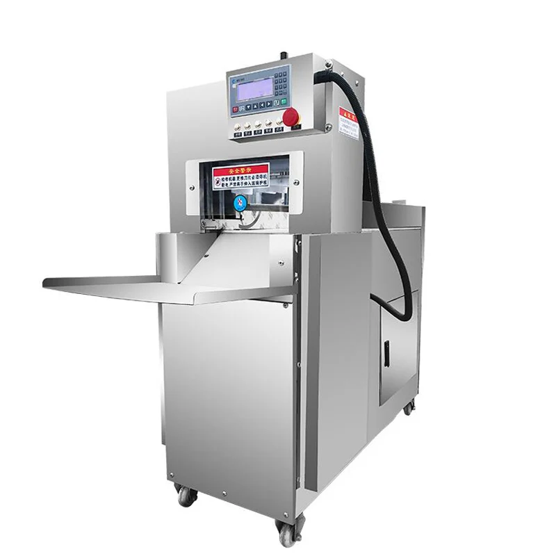 

Commercial Automatic Meat Slicer Chicken Fish Beef Industrial Frozen Meat Roll Slicer High Speed