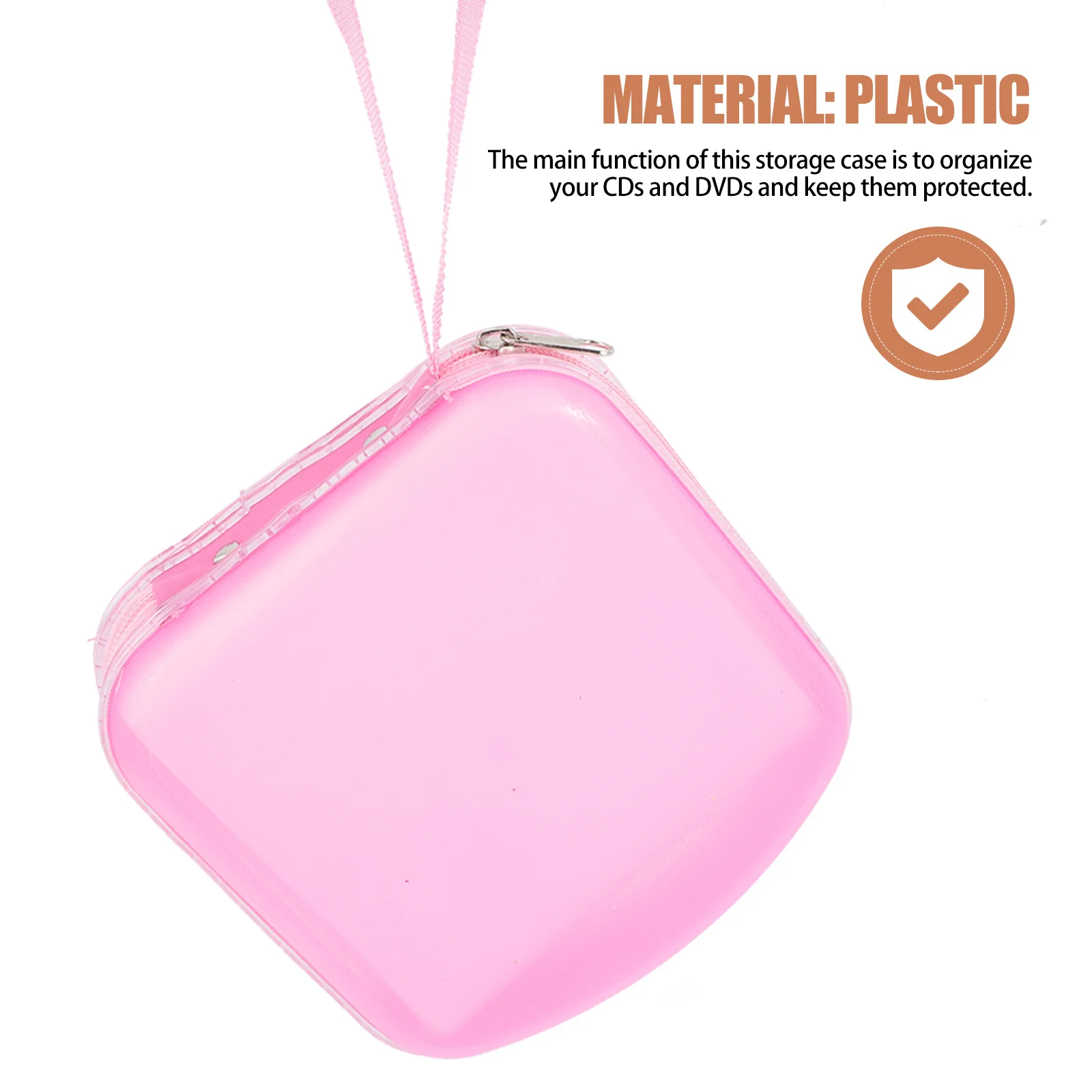 Estuche de almacenamiento para CD y DVD, cubierta de doble cara, bolsa de PP, funda de sobre, proporciona almacenamiento y protección para su CD y DVD