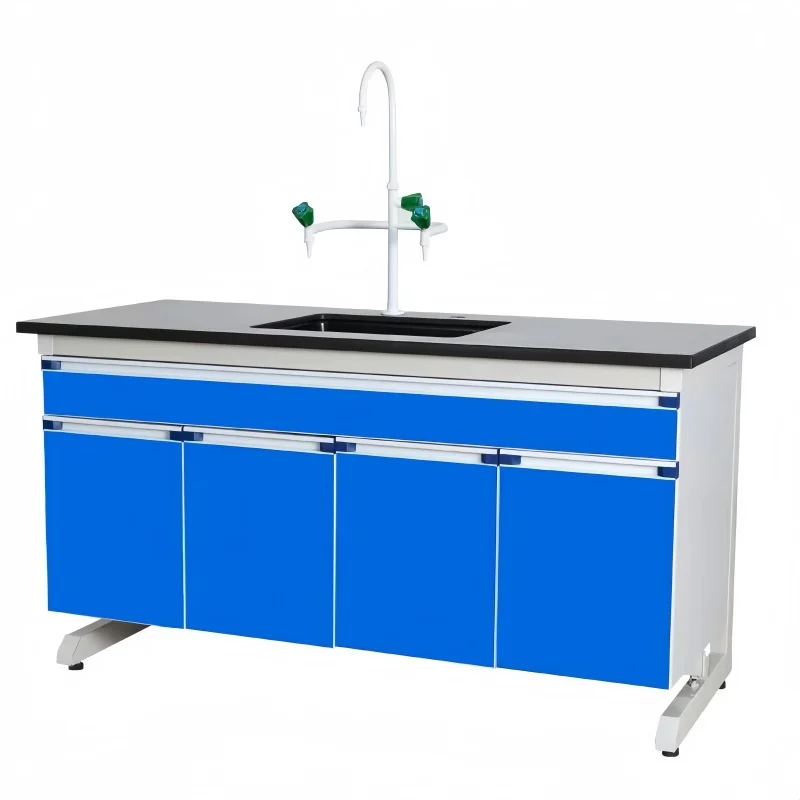 

Laboratory Bench with Steel/Wood Cabinet Chemical Dental Laboratory
