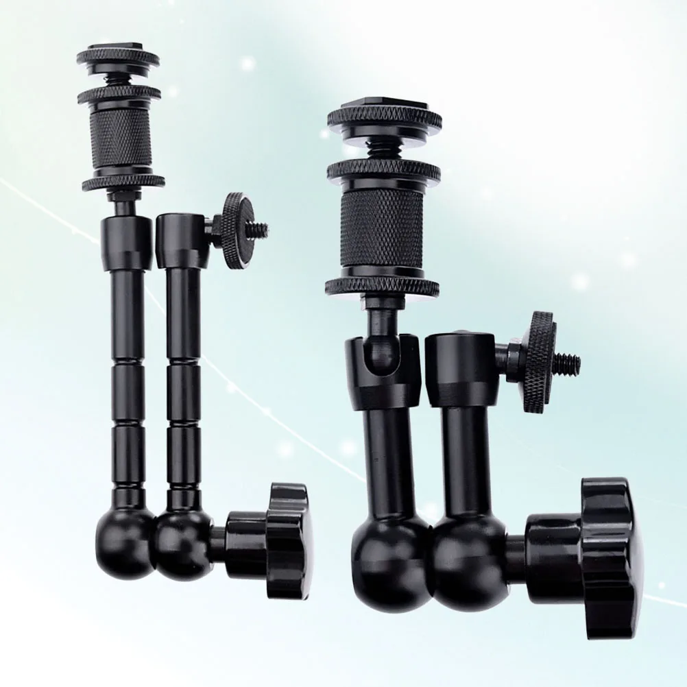 

2pcs 11 Inch Arm Adjustable Articulating Arm For Camera Lcd Monitor Mounting Support Aluminum Alloy 360 Swivel Head