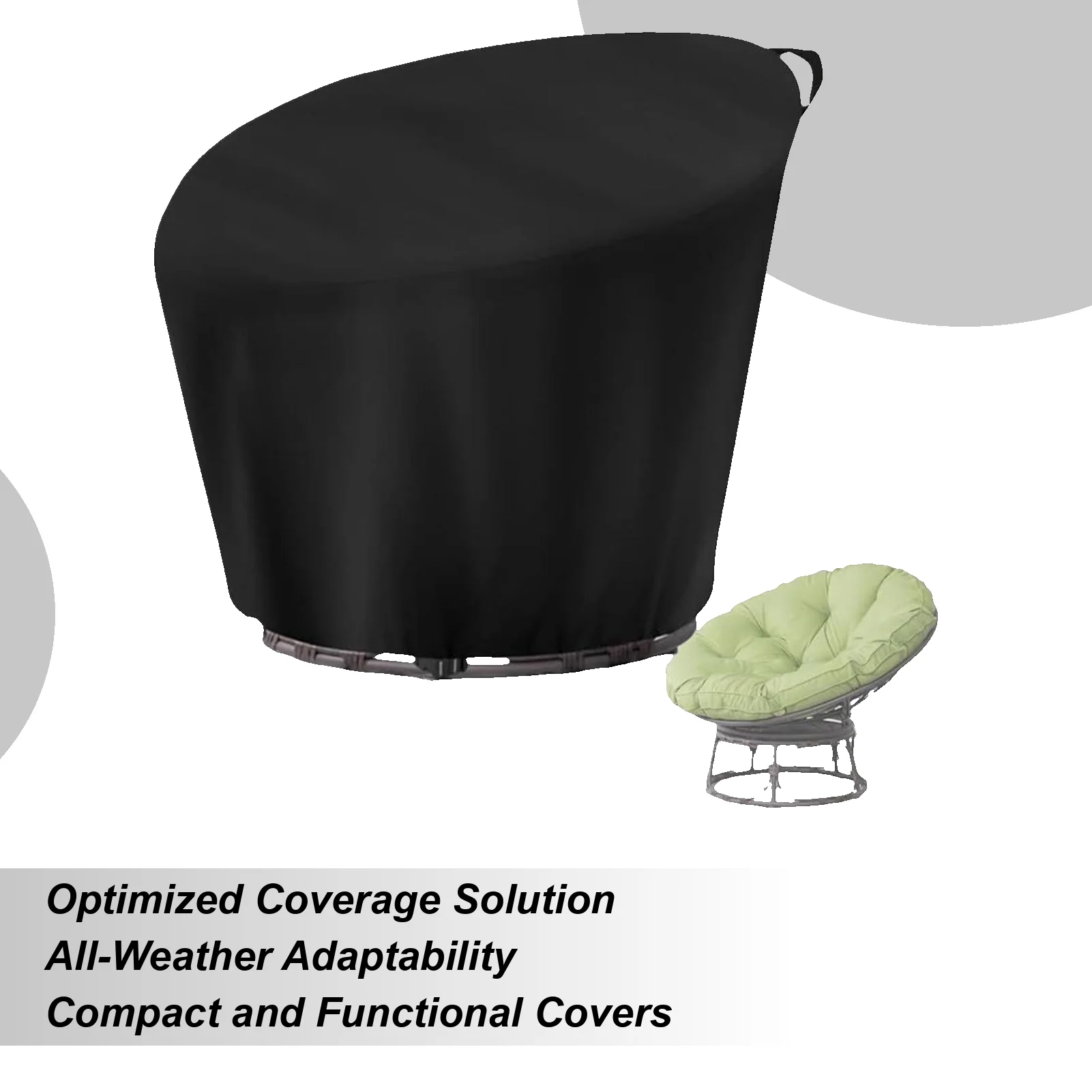 

Outdoor Patio Chair Covers Weatherproof Waterproof Anti-UV Dust-Proof Outdoor Deep Seat Protection Covers for Deck Porch