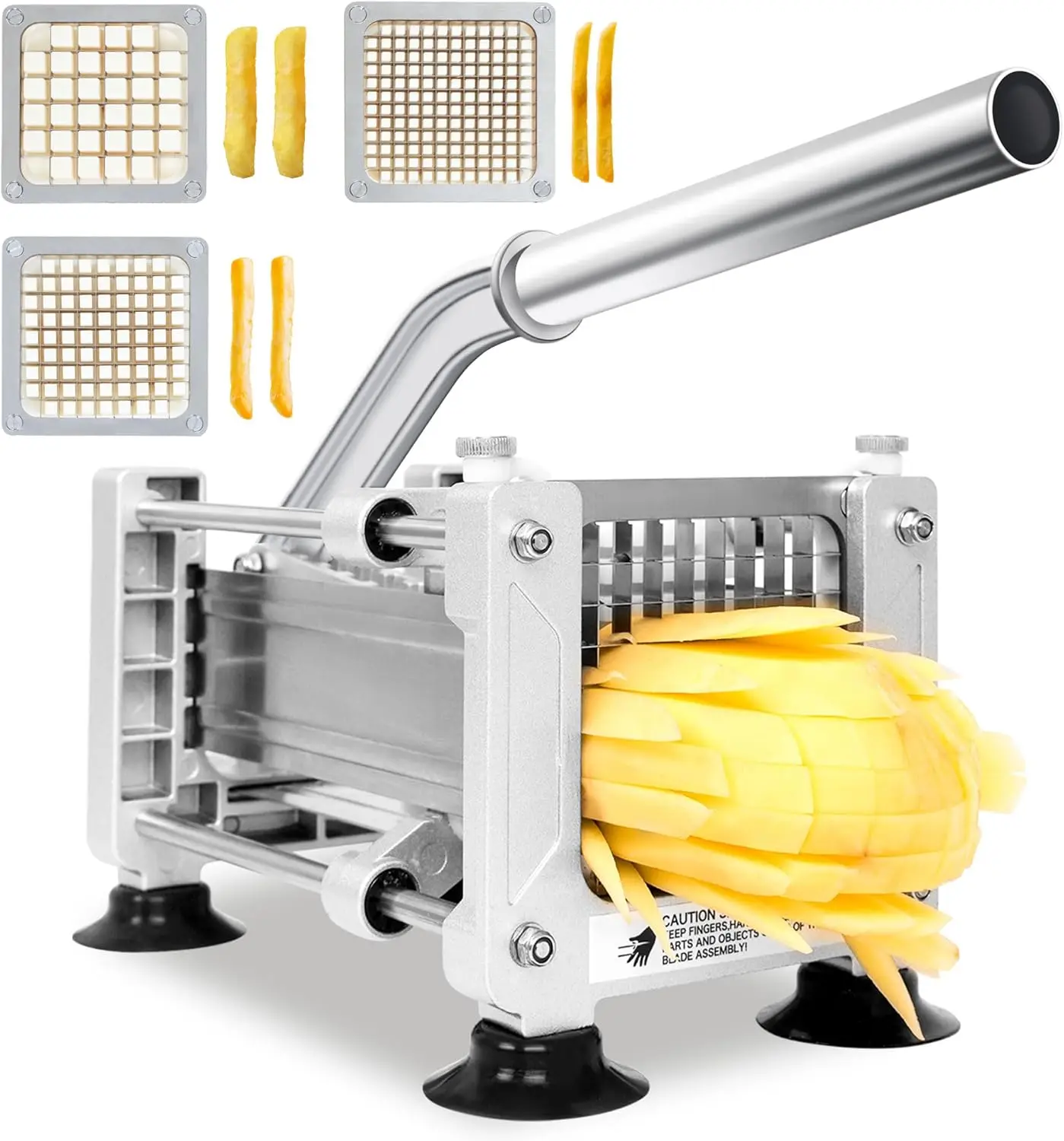 

Нож для нарезки картофеля фри с 3 лезвиями из нержавеющей стали для картофеля и моркови, удобный кухонный инструмент