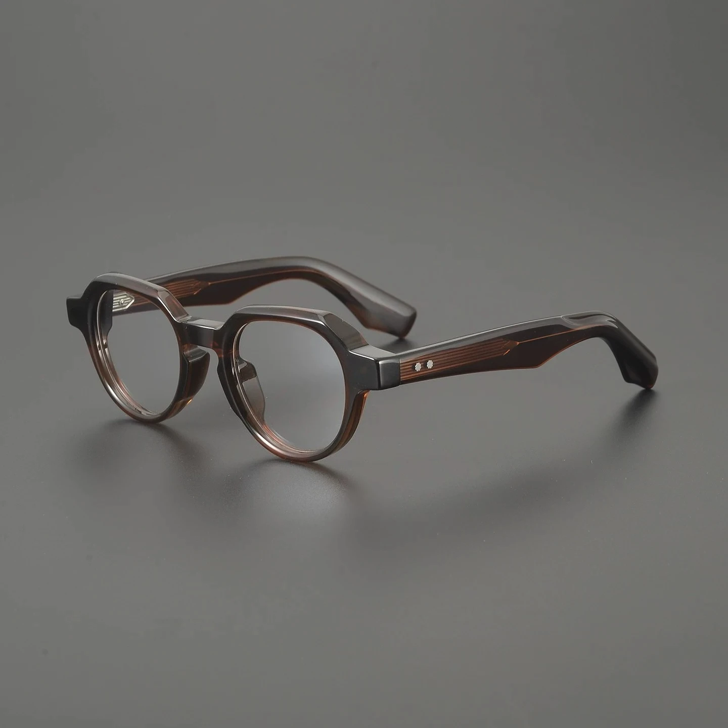 Trendy Premium Thick Acetate Retro Glasses Frame Men Myopia Reading Custom Lens Eyeglass Women Optical Prescription Eyewear