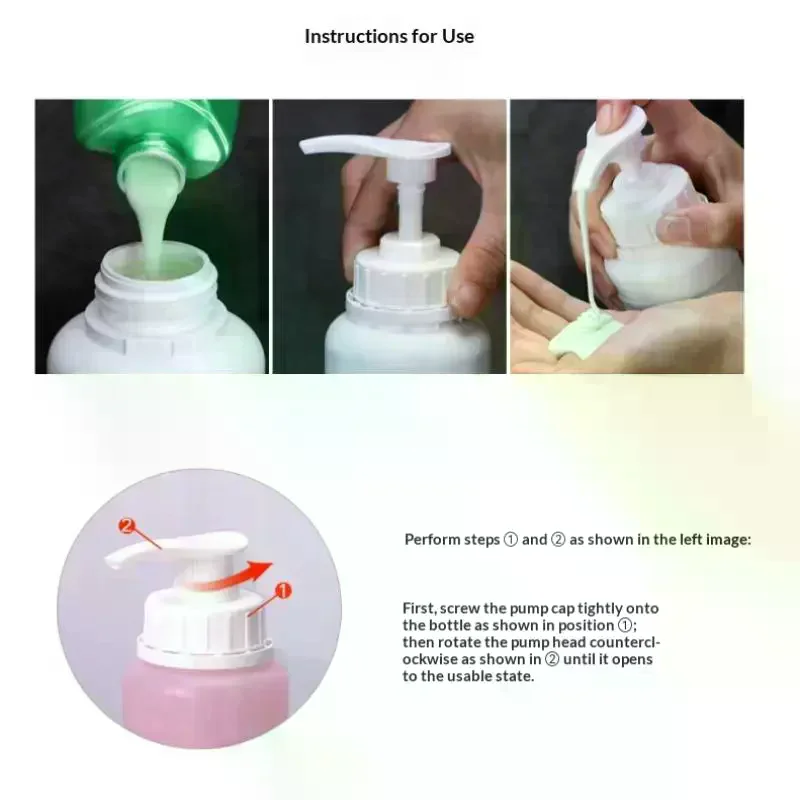 250mL-2L Laundry Detergent Bottle Hydraulic Pump Dispenser Empty Plastic HDPE Lotion Container Water Hand Washing view 5