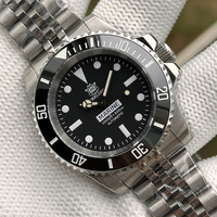 STEELDIVE SD1954 Black Dial 41MM Stainless Steel NH35 Automatic Movement What Ghost Mens 300M Dive Watch Reloj Sapphire Glass