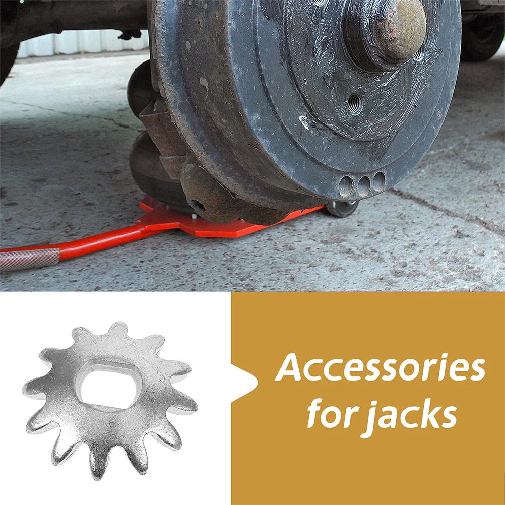 4 Pcs Jack Gear Horizontal Small Hydraulic Car Repair Part Metal Accessory Wheel Pallet