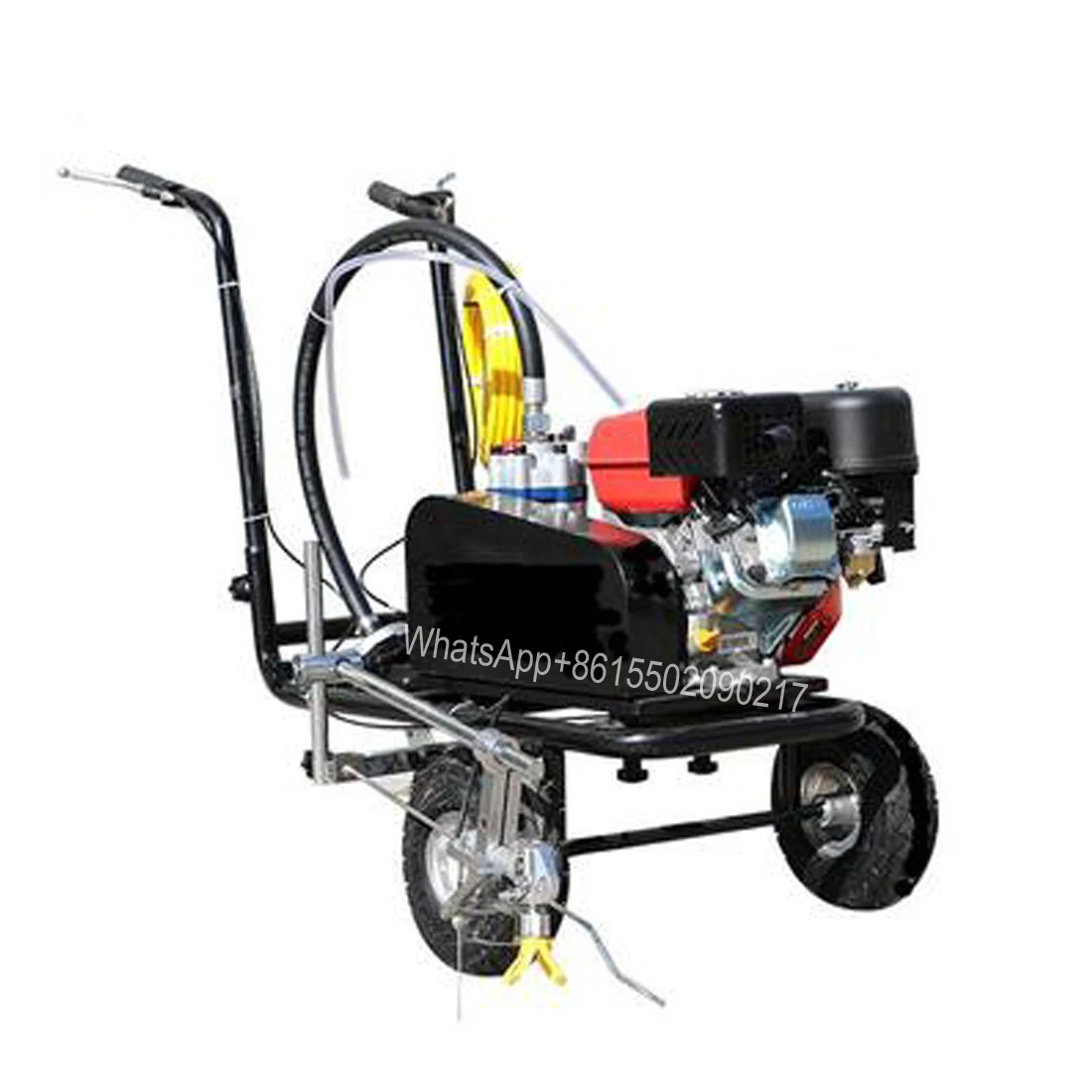 

Road marking driver push cold paint marking paint spraying machine / 6.5HP road anti skid material line drawing machine