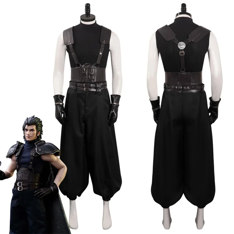 Crisis Core Final Fantasy VII Reunion Zack Cosplay Costume Outfits Halloween Carnival Party Suit For Adult Men Role Play RZ5156