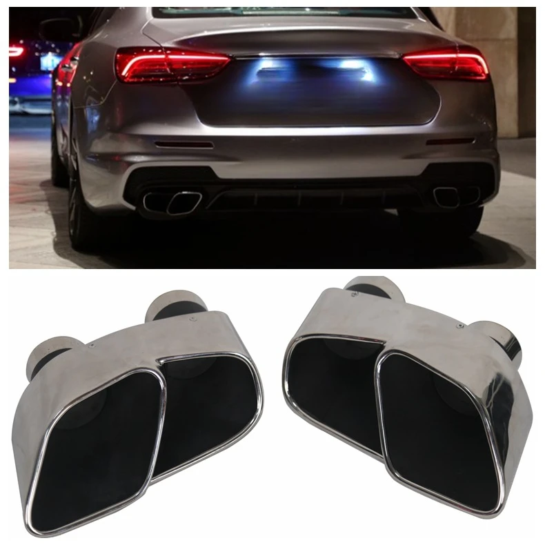 Applicable to Maserati President 3.0 V6 exhaust pipe round mouth modified 3.6V8 square mouth stainless steel